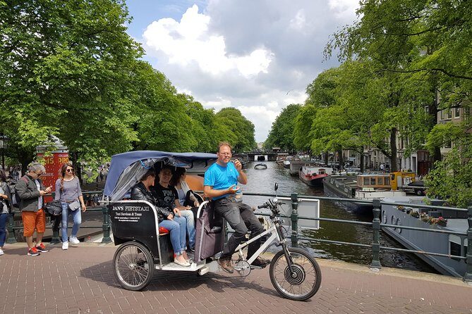 2.5 hours Amsterdam Pedicab Tour - The core route: Westerkerk, Museumplein, and the big-square viewpoints