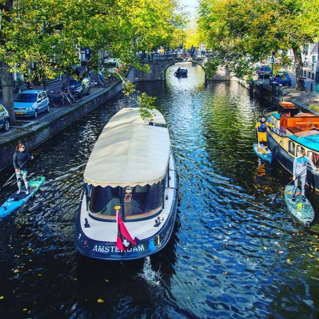 Amsterdam: 2-Hour Stand Up Paddle Board Tour - The warm-up phase in a quiet canal