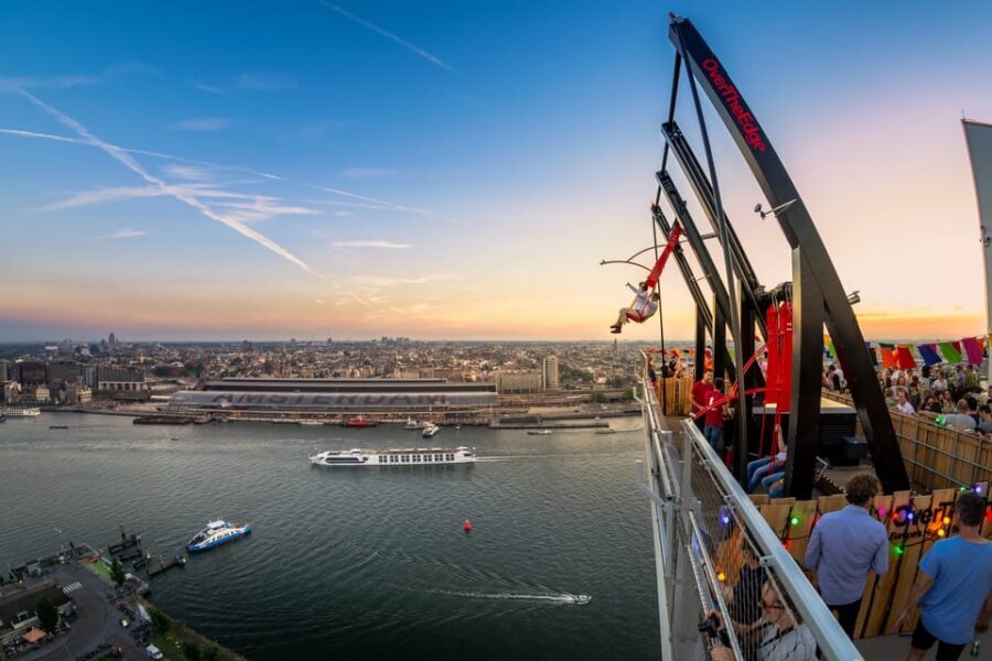 Amsterdam: A'DAM Lookout Entry Ticket with 2 Drinks - Panorama Restaurant and Rooftop Bar: where your 2 drinks land