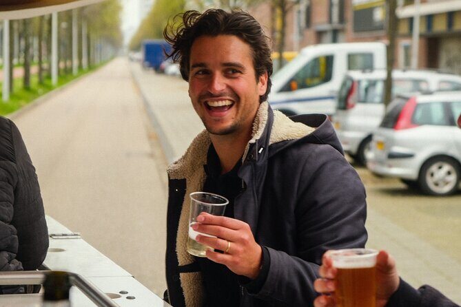 Amsterdam Beer Bike Blast Private Tour - With Beer On Tap - Guides and party energy: games, stops, and Vedant-style hosting