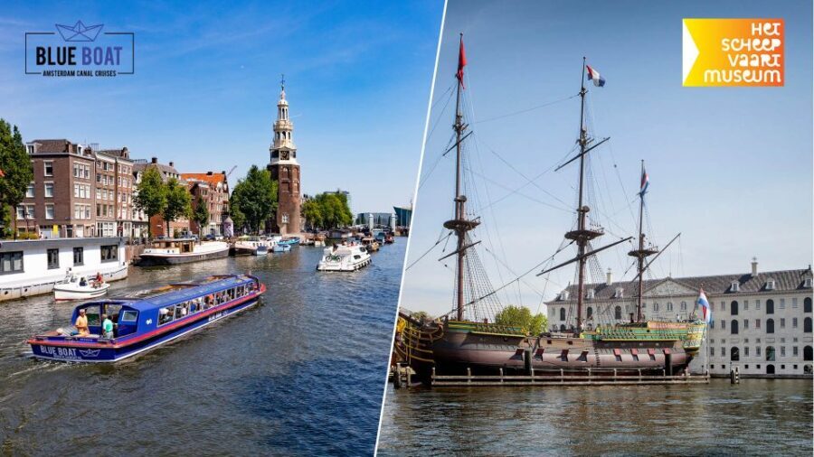 Amsterdam Canal Cruise and Maritime Museum Combined Ticket - The canal cruise route: Skinny Bridge to Golden Bend to Overhoeks