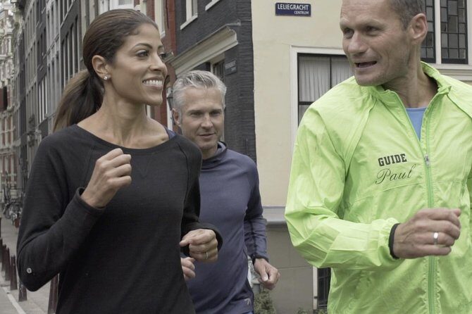 Amsterdam city center run tour - Magere Brug and the Amstel river crossing you can actually feel