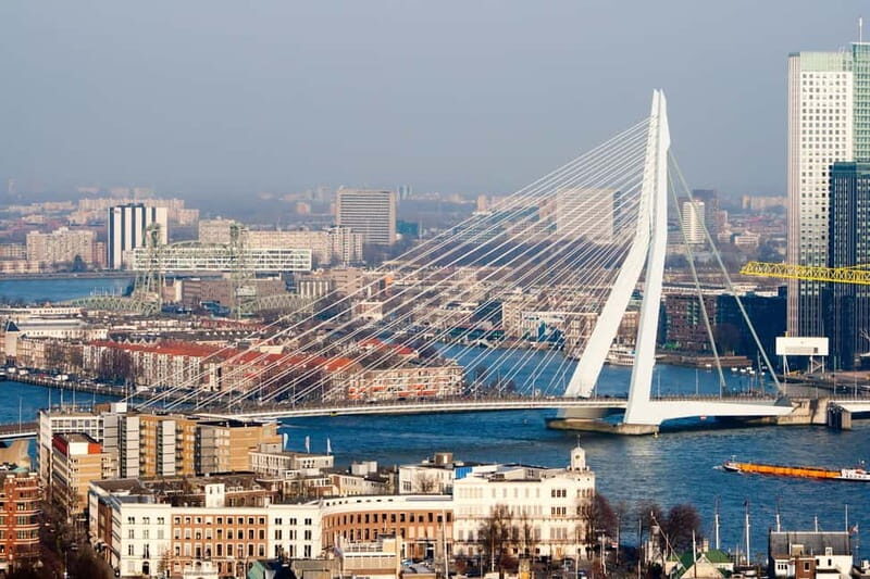 Amsterdam: Kinderdijk, Euromast, Delft and Den Haag Day Tour - Euromast Rotterdam: port-city views with the entry fee handled