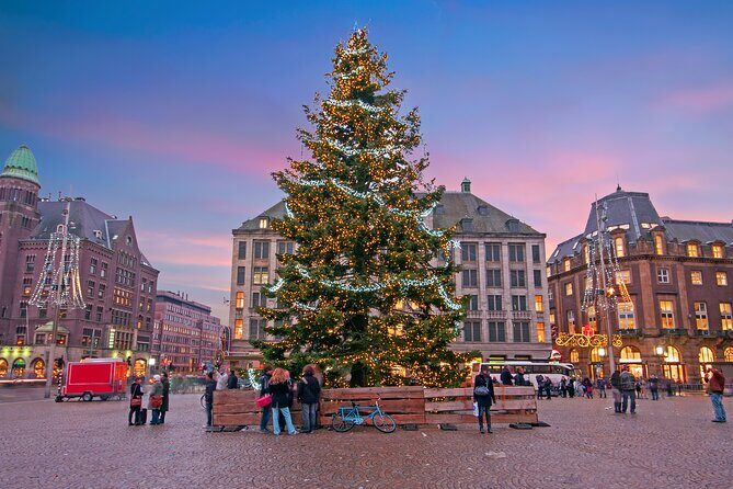 Amsterdam Light Festival Winter Walk with Stroopwafel Workshop - Stop 5: Spui Square (history on the street level)