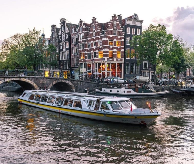 Amsterdam: Nightlife Ticket with Champagne and Cruise - Canal Cruise Timing: One Hour, 19-Language Audio, and Easy Scheduling