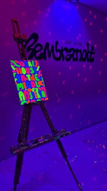 Amsterdam: Paint and Sip in the Dark at Rembrandt van Wine - Key takeaways before you go