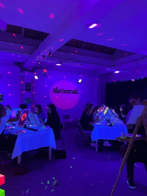 Amsterdam: Paint and Sip in the Dark at Rembrandt van Wine - Price and value: what $55 covers in real terms