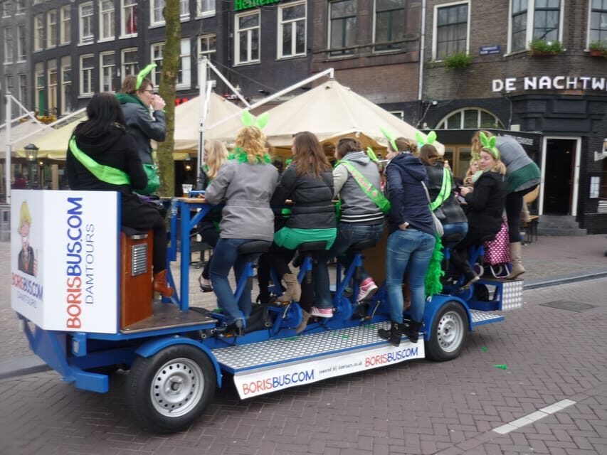 Amsterdam: Party Bike Tour with Beer - The route and views: canals, streets, and Amsterdam-north’s other side