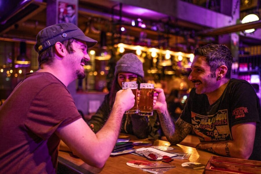 Amsterdam: Self-guided Red Light District Pub Crawl Mystery - The big social block: one hour at a local bar