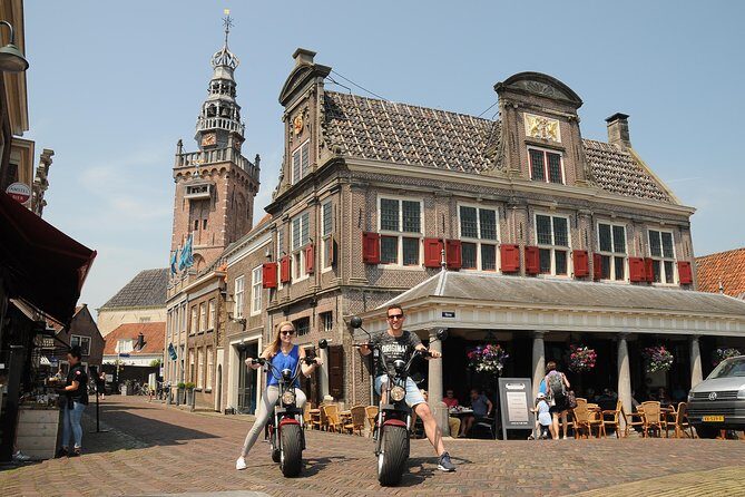 E-scooter rental Volendam - Countryside of Amsterdam - Monnickendam: bronze-brick streets, old harbors, and a brewery stop