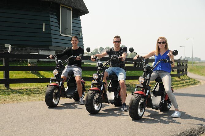 E-scooter rental Volendam - Countryside of Amsterdam - What you’ll actually see: windmill views, cows and sheep, and the Gouwzee