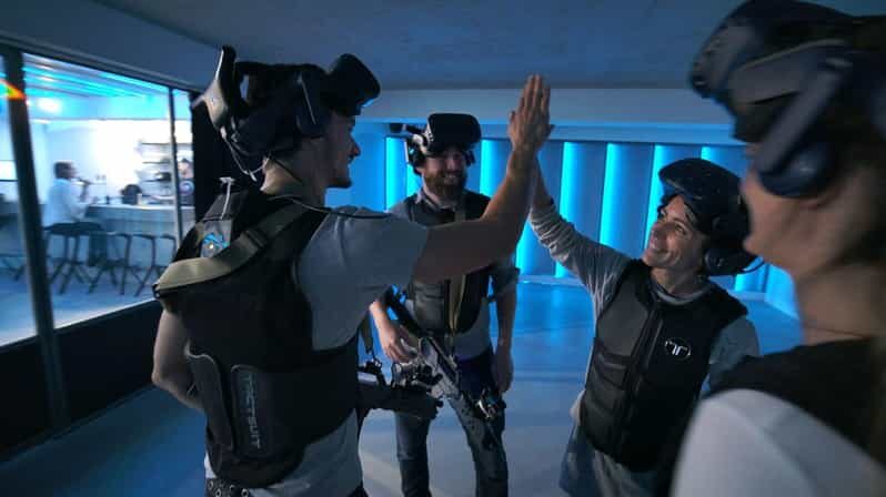 The Hague Downtown: VR Zombie Shooter 2 - 4 people - The VR action: walking freely, haptic vests, and realistic gun feel